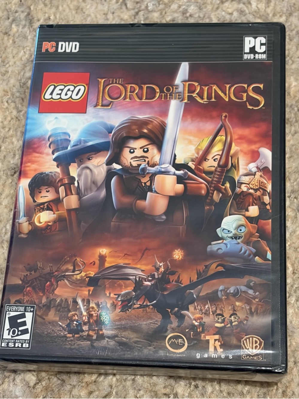 NEW LEGO Lord of the Rings PC DVD Game Sealed New LOTR Warner Bros 2012